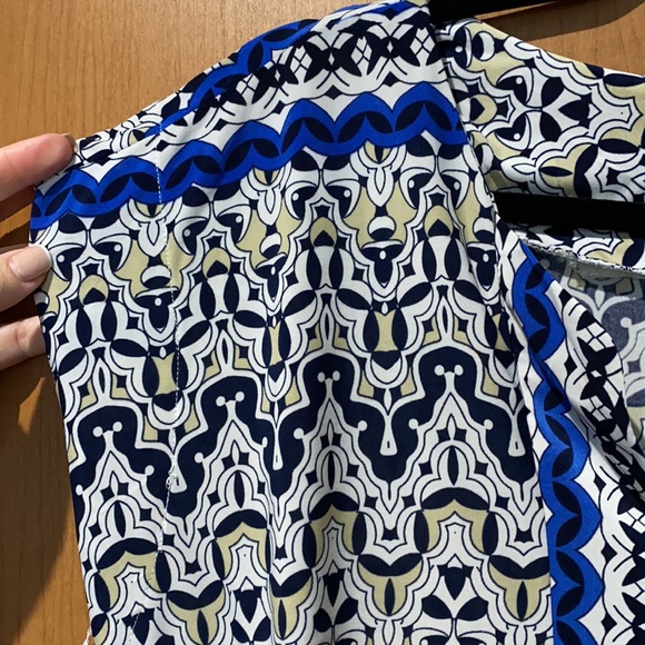 DONATED Mlle Gabrielle size L v-neck dress - Picture 2 of 5